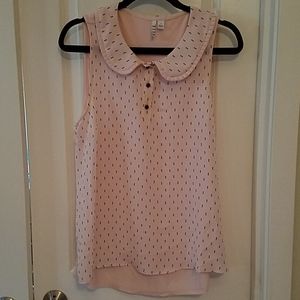 Pink and black summer top
